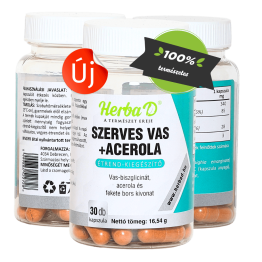 Szerves vas + acerola - vaspótlás egyszerűen