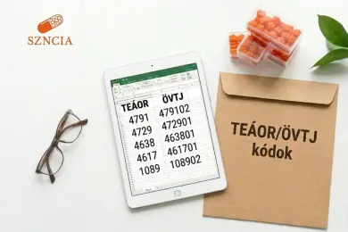 TEÁOR és ÖVTJ kódok étrend-kiegészítő forgalmazáshoz, gyártáshoz