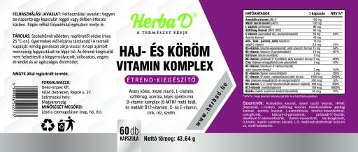 Haj- és köröm vitamin komplex – ragyogás a hajtövektől a körömvégekig