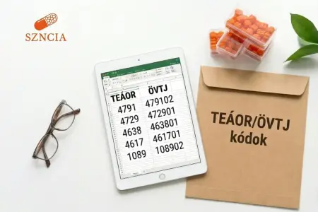 TEÁOR és ÖVTJ kódok étrend-kiegészítő forgalmazáshoz, gyártáshoz